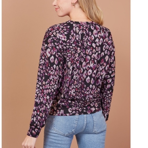 Evereve Peyton Jensen Stella Leopard Pullover, EUC, size S, super soft - Picture 2 of 7